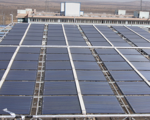 中煤木瓜界煤矿洗浴中心太阳能热水设备（24吨）
